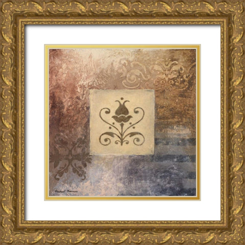 Decorative Study II Gold Ornate Wood Framed Art Print with Double Matting by Marcon, Michael