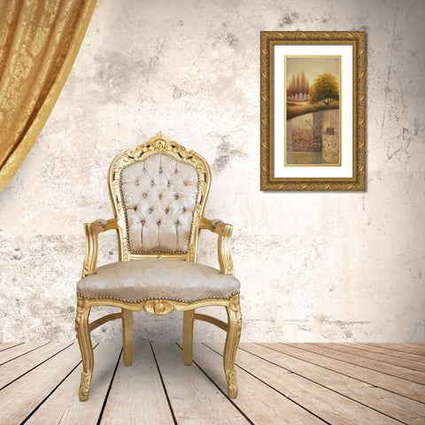 Return to Alma Gold Ornate Wood Framed Art Print with Double Matting by Marcon, Michael