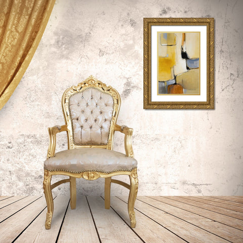 Gold Canyon III Gold Ornate Wood Framed Art Print with Double Matting by Loreth, Lanie
