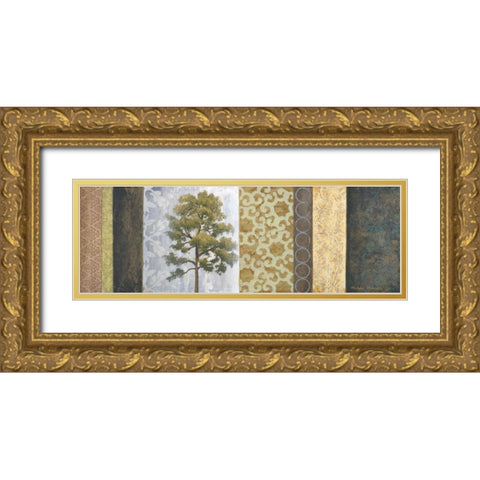 Dezolis I Gold Ornate Wood Framed Art Print with Double Matting by Marcon, Michael