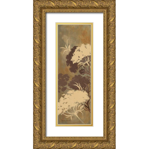 Among the Flowers IV Gold Ornate Wood Framed Art Print with Double Matting by Loreth, Lanie