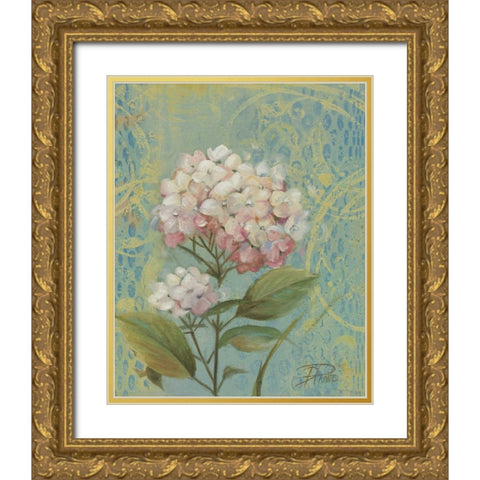The Garden Flower I Gold Ornate Wood Framed Art Print with Double Matting by Pinto, Patricia