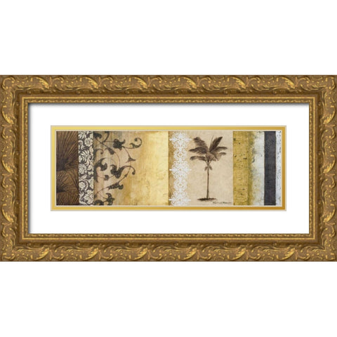 Decorative Palm I Gold Ornate Wood Framed Art Print with Double Matting by Marcon, Michael