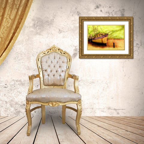 Boat VI Gold Ornate Wood Framed Art Print with Double Matting by Mabat, Ynon