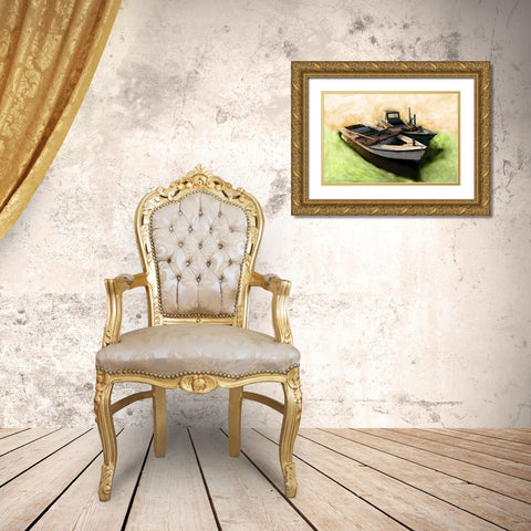 Boat VIII Gold Ornate Wood Framed Art Print with Double Matting by Mabat, Ynon