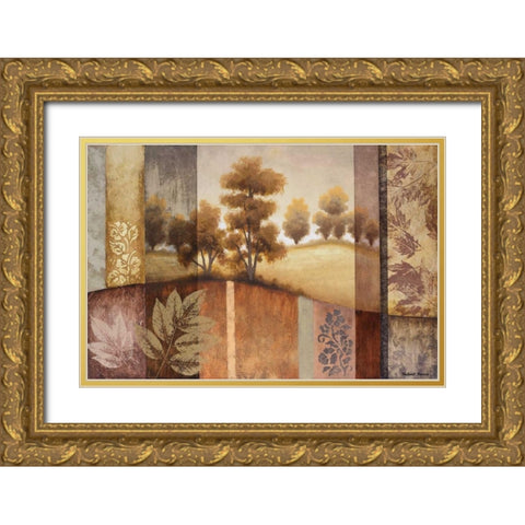 Summer Changes II Gold Ornate Wood Framed Art Print with Double Matting by Marcon, Michael