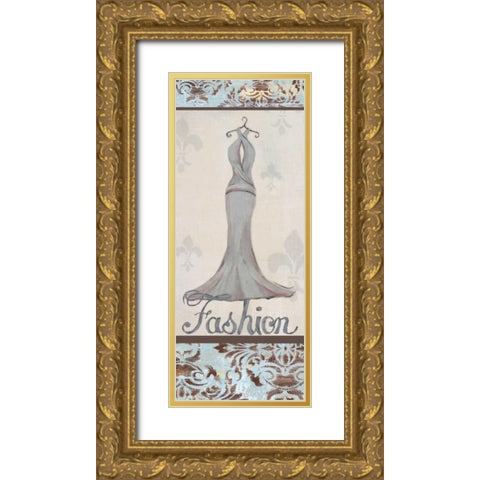 Fashion Gold Ornate Wood Framed Art Print with Double Matting by Hakimipour-Ritter