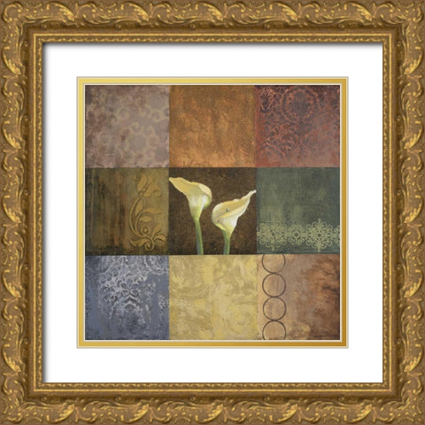 Lily Expression II Gold Ornate Wood Framed Art Print with Double Matting by Marcon, Michael