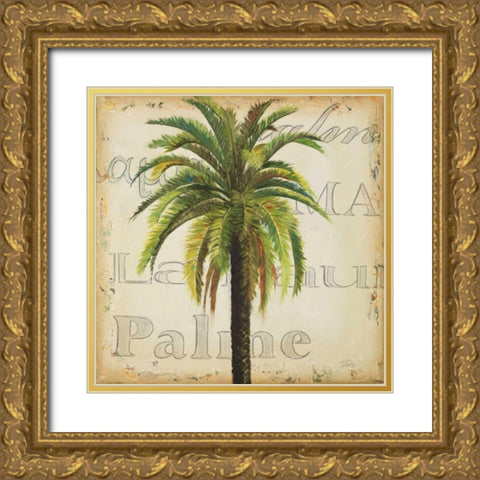 La Palma III Gold Ornate Wood Framed Art Print with Double Matting by Pinto, Patricia