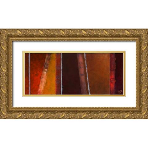 Infinity II Gold Ornate Wood Framed Art Print with Double Matting by Loreth, Lanie
