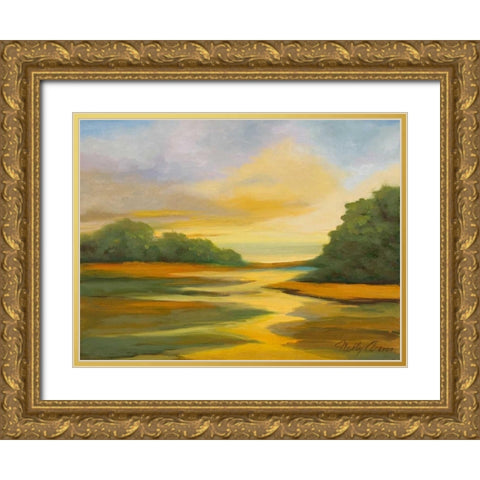 Afternoon II Gold Ornate Wood Framed Art Print with Double Matting by Arenas, Nelly
