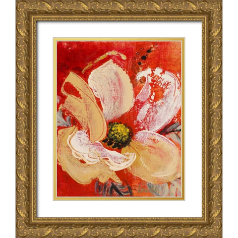 Dazzlin I Gold Ornate Wood Framed Art Print with Double Matting by Loreth, Lanie