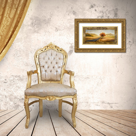 A Place of Passing Time I Gold Ornate Wood Framed Art Print with Double Matting by Marcon, Michael