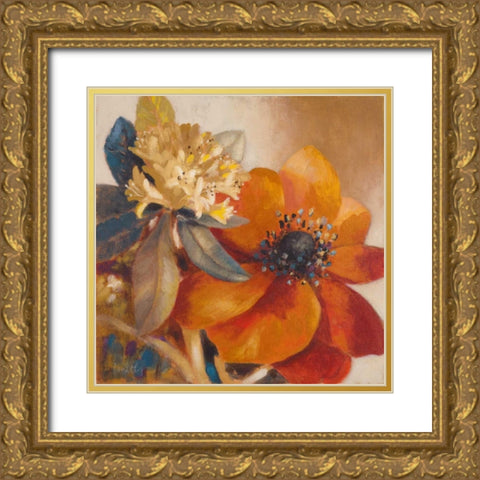 Life is Blooming Gold Ornate Wood Framed Art Print with Double Matting by Loreth, Lanie
