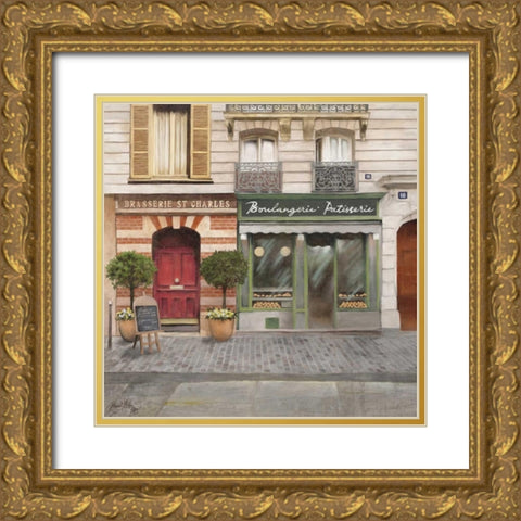 French Store I Gold Ornate Wood Framed Art Print with Double Matting by Medley, Elizabeth