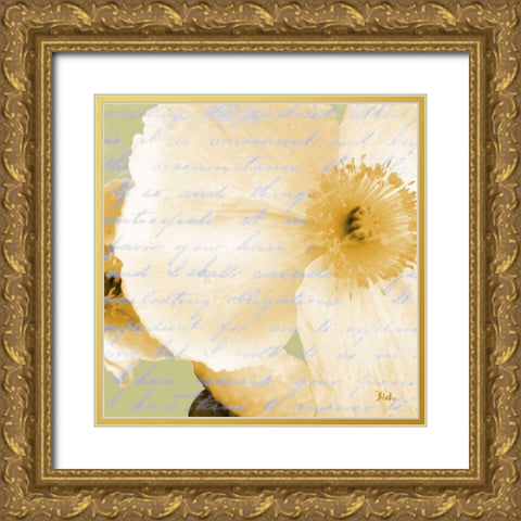 Written In The Wind II Gold Ornate Wood Framed Art Print with Double Matting by Pinto, Patricia