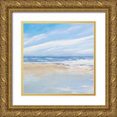 Sea Breeze I Gold Ornate Wood Framed Art Print with Double Matting by Meneely, Dan