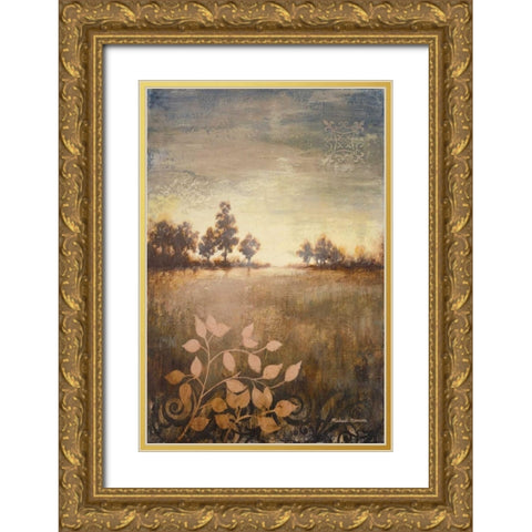 Distant Light Gold Ornate Wood Framed Art Print with Double Matting by Marcon, Michael