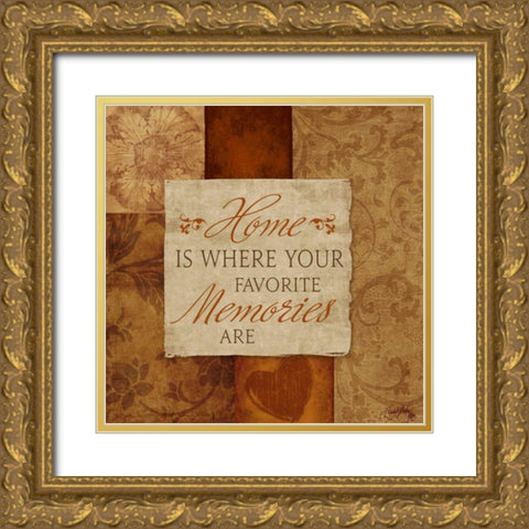 Favorite Memories Gold Ornate Wood Framed Art Print with Double Matting by Medley, Elizabeth