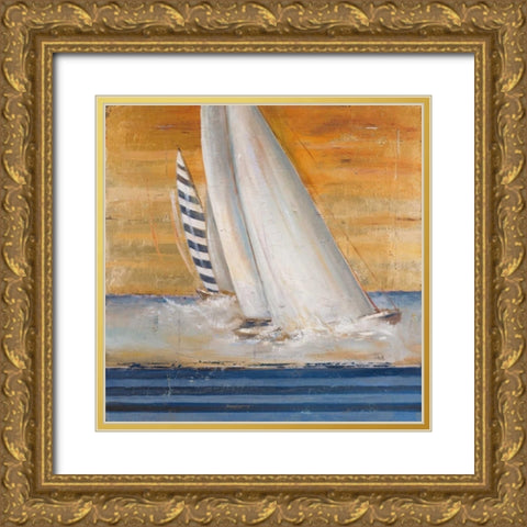 Veleros I Gold Ornate Wood Framed Art Print with Double Matting by Pinto, Patricia