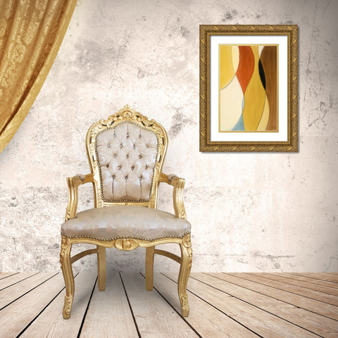 Summer Coalescence II Gold Ornate Wood Framed Art Print with Double Matting by Loreth, Lanie