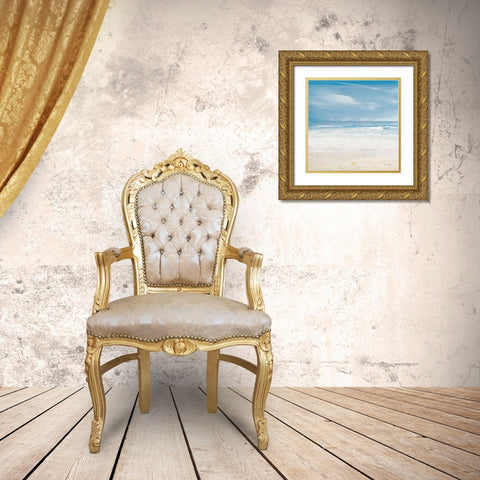 Misty Coastal Days II Gold Ornate Wood Framed Art Print with Double Matting by Kingsley