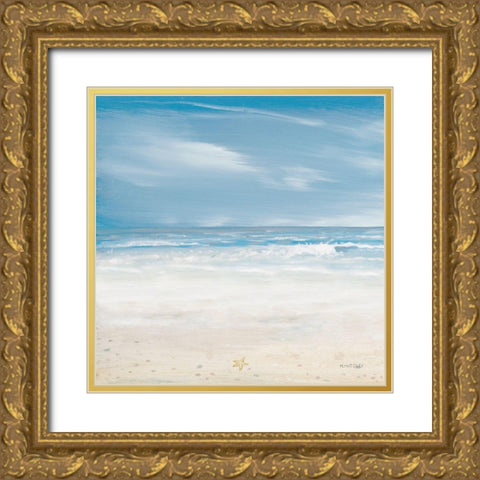 Misty Coastal Days II Gold Ornate Wood Framed Art Print with Double Matting by Kingsley