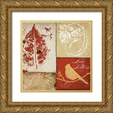 Reflecting I Gold Ornate Wood Framed Art Print with Double Matting by Pinto, Patricia