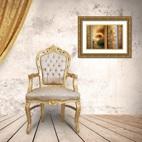 Momentary Radiance Gold Ornate Wood Framed Art Print with Double Matting by Marcon, Michael