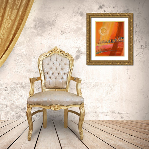 Sky of Many Suns I Gold Ornate Wood Framed Art Print with Double Matting by Pinto, Patricia