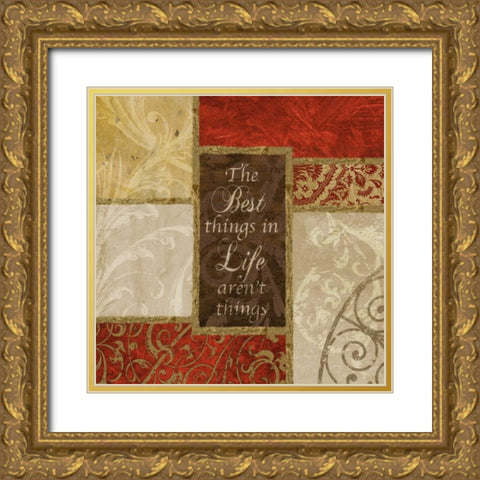 Best Things Gold Ornate Wood Framed Art Print with Double Matting by Spaeth, John