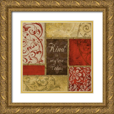 Kind Gold Ornate Wood Framed Art Print with Double Matting by Spaeth, John