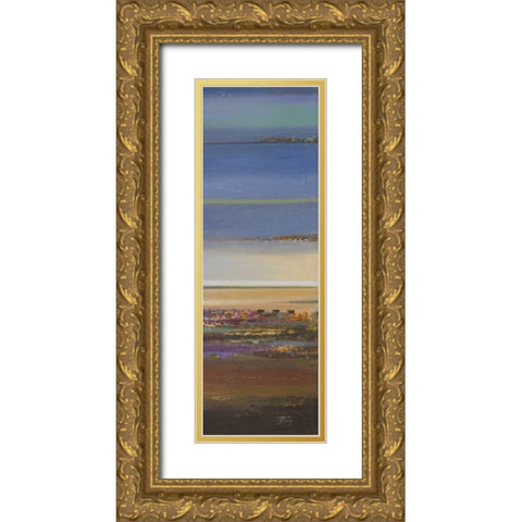 Blue Planet I Gold Ornate Wood Framed Art Print with Double Matting by Pinto, Patricia