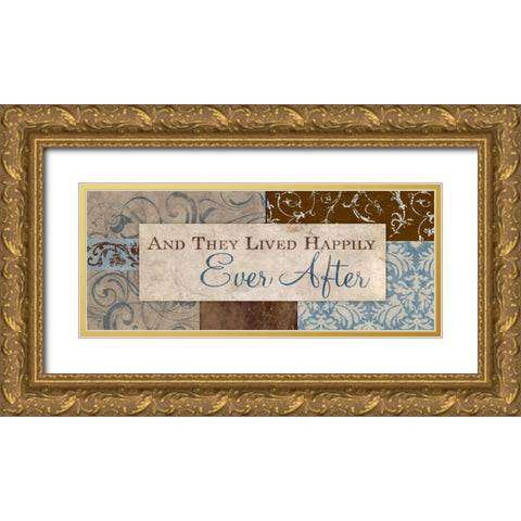 Ever After Gold Ornate Wood Framed Art Print with Double Matting by Medley, Elizabeth