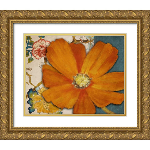 Summer in Paris II Gold Ornate Wood Framed Art Print with Double Matting by Loreth, Lanie