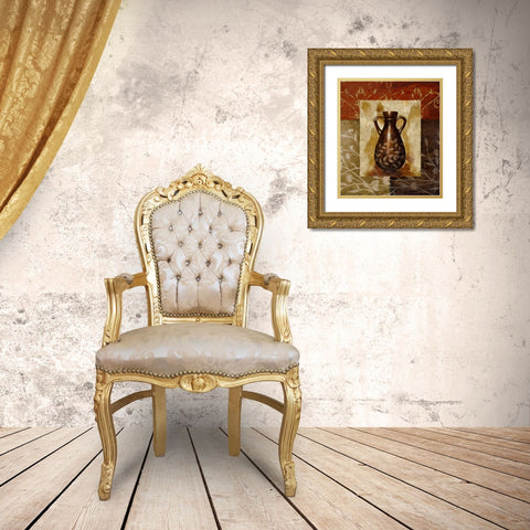 A Familiar Vessel II Gold Ornate Wood Framed Art Print with Double Matting by Marcon, Michael