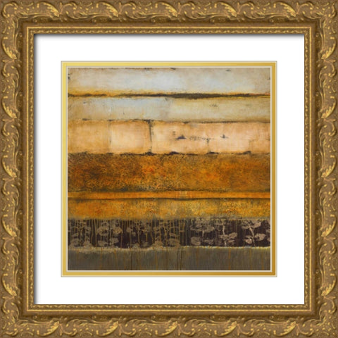 Natures Interlude Square II Gold Ornate Wood Framed Art Print with Double Matting by Loreth, Lanie