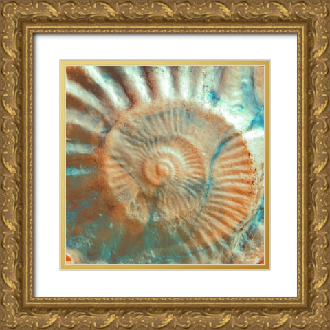 Nautique I Gold Ornate Wood Framed Art Print with Double Matting by Rodriguez, Jairo