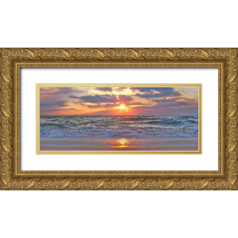 La Isla Bonita II Gold Ornate Wood Framed Art Print with Double Matting by Rodriguez, Jairo
