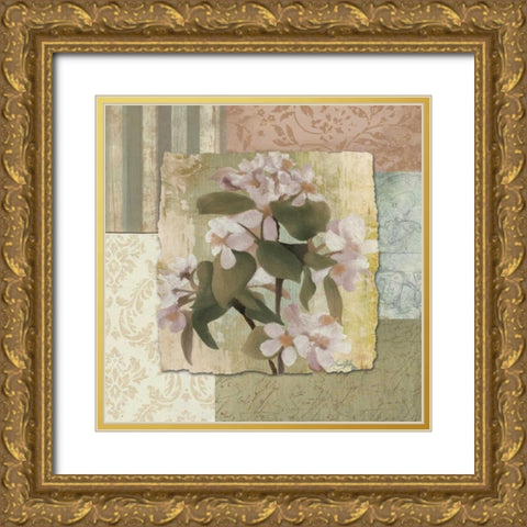 Botanical Blossom Gold Ornate Wood Framed Art Print with Double Matting by Medley, Elizabeth