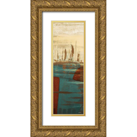 Calm Waters I Gold Ornate Wood Framed Art Print with Double Matting by Kingsley