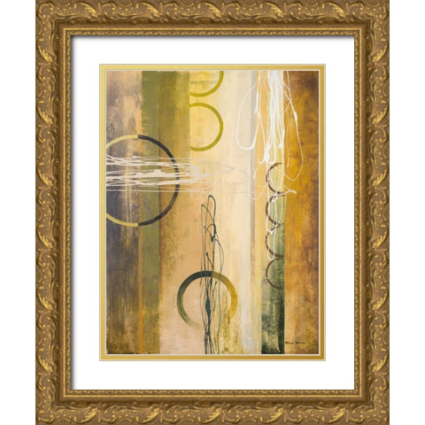 Neutral Earthbound I Gold Ornate Wood Framed Art Print with Double Matting by Marcon, Michael