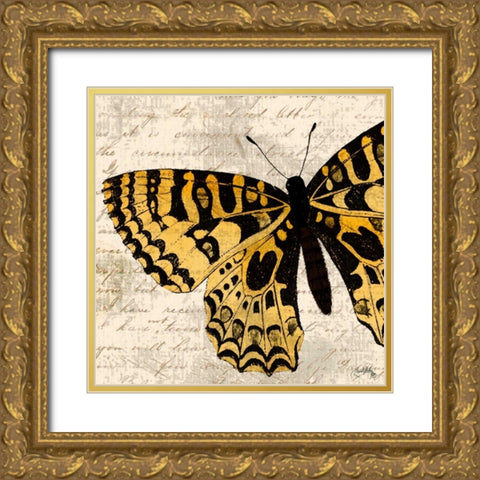 Golden Dreams I Gold Ornate Wood Framed Art Print with Double Matting by Medley, Elizabeth