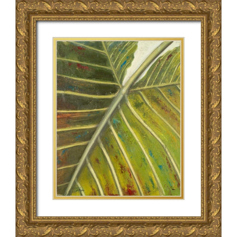 Green Zoom I Gold Ornate Wood Framed Art Print with Double Matting by Pinto, Patricia