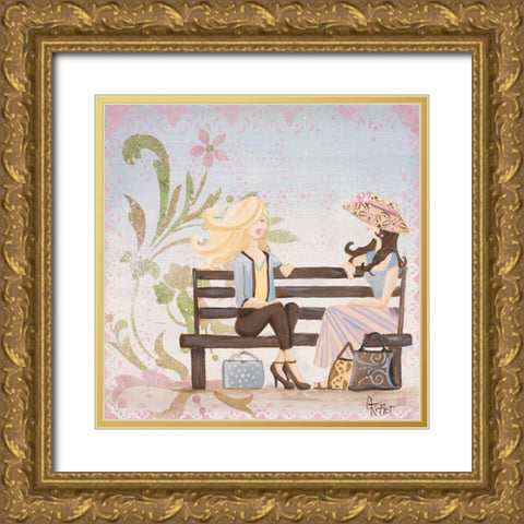 Central Park I Gold Ornate Wood Framed Art Print with Double Matting by Ritter, Gina