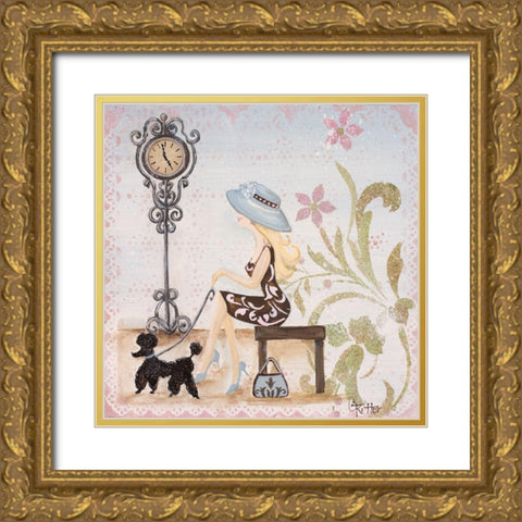 Central Park II Gold Ornate Wood Framed Art Print with Double Matting by Ritter, Gina