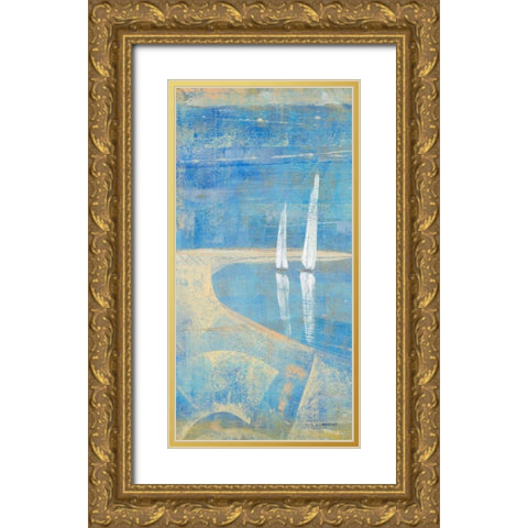 In the Distance I Gold Ornate Wood Framed Art Print with Double Matting by Kingsley
