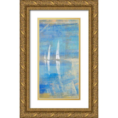 In the Distance II Gold Ornate Wood Framed Art Print with Double Matting by Kingsley