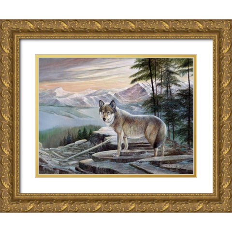 Sentinel Gold Ornate Wood Framed Art Print with Double Matting by Manning, Ruane