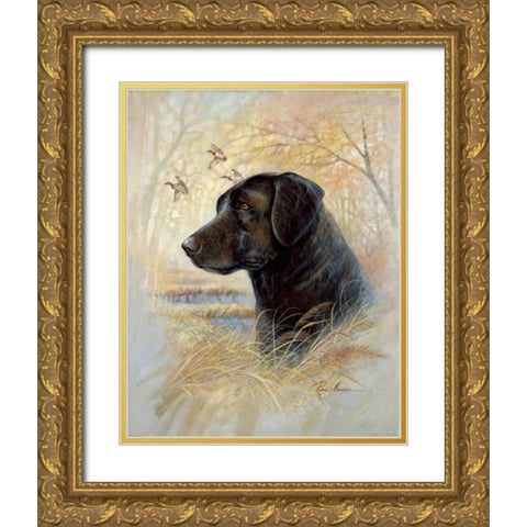 Devoted Friend Gold Ornate Wood Framed Art Print with Double Matting by Manning, Ruane